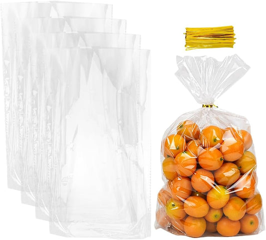 Cellophane Bags Fruit Cello Bags Cellophane Birthday Sweet Bags Transparent Cellophane Bags Plastic Gift Packaging Bag