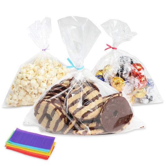 Clear Flat Cello Cellophane Treat Bags